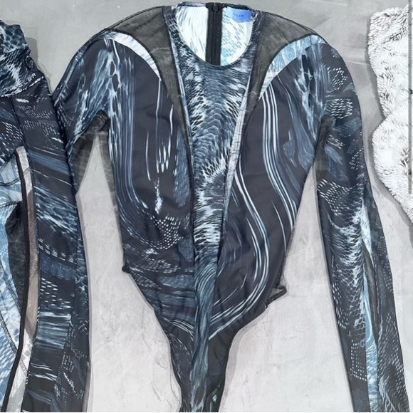 COPY - Mugler body suit and leggings size uk 36 compared to size small - Picture 3 of 8